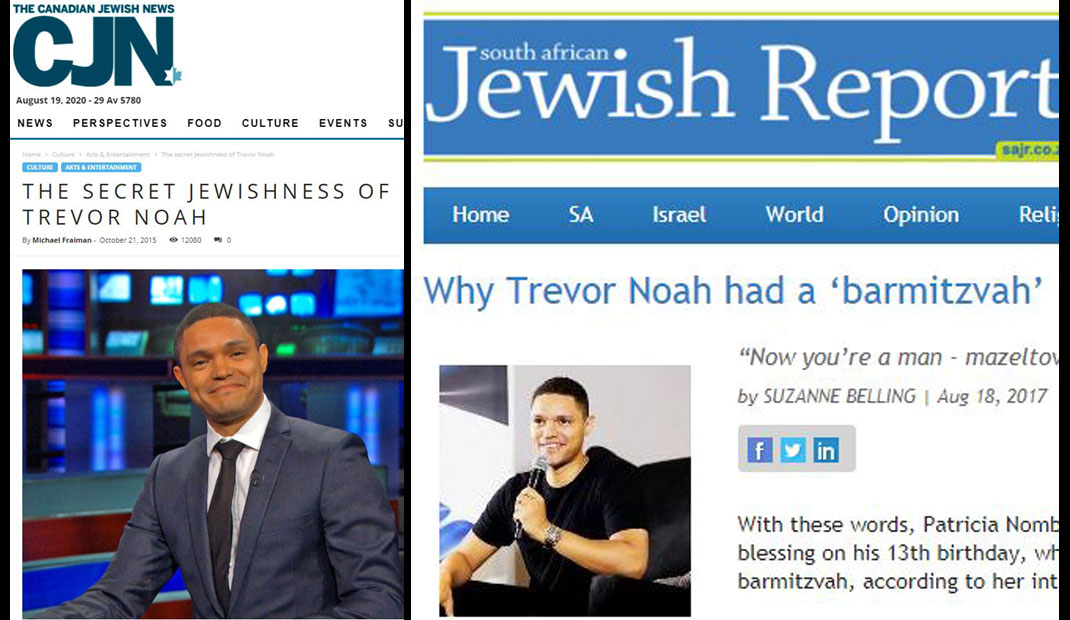 Video & Audio: Black Jews: Is Trevor Noah Jewish?