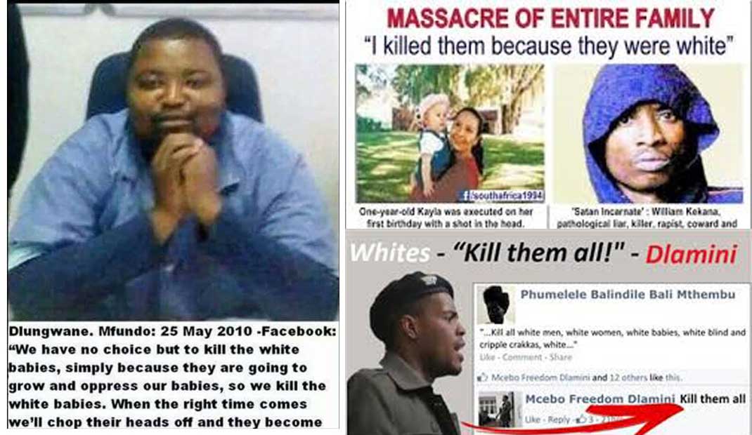 Video & Audio: S.Africa: Blacks who openly talk about killing all the Whites