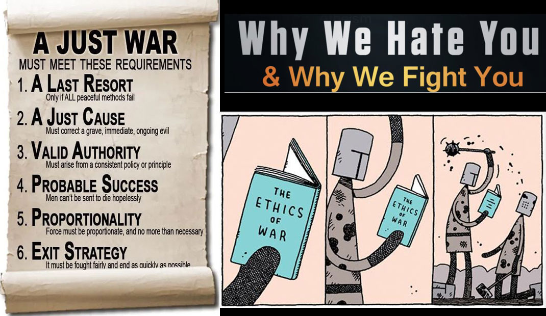 Video & Audio: No War has EVER been fought over Right Vs Wrong